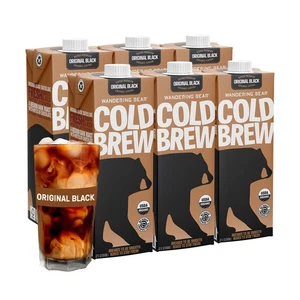 Wandering Bear Straight Black Organic Cold Brew Coffee - Extra Strong, Bold, ... - Picture 1 of 9
