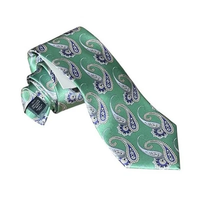 Nuevo con etiquetas Corbata Brioni Cuello Para Hombre Verde Cachemira Delgada Seda Moderna Actual Italia $840 Foto 1 de 4