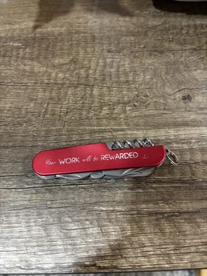 Swiss Army Knife - “Your Work Will be Your Reward” - Image 1 of 2