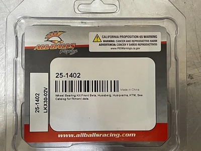 Kit de rodamientos de rueda delantera All Balls Racing 25-1402 para Beta Husqvarna KTM NWB Foto 1 de 4