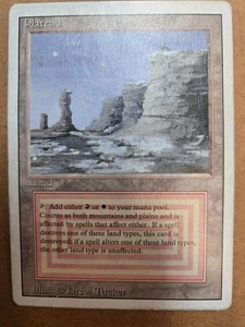 MTG Magic The Gathering DAMAGED Revised PLATEAU - Picture 1 of 2