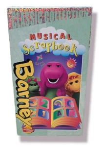 Barney Musical Scrapbook VHS Classic Collection Green Cover - Picture 1 of 3