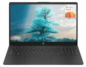 HP 15.6" HD Laptop, Intel 4-Core N200, 16GB RAM 128GB Storage, Win 11 Office 365 - Picture 1 of 5