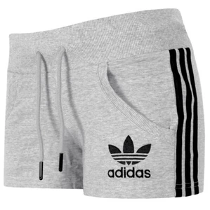 Adidas Chile 62 Shorts Girls Sweat Pants Hot Jogginghose 3S Gray/Black - Picture 1 of 8