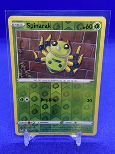 2022 Pokemon Sword and Shield Silver Tempest Reverse Holo #3 Spinarak Common