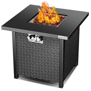 SereneLife Outdoor Fire Pit Table 40K BTU Propane CSA Approved Safe & Sturdy - Picture 1 of 7