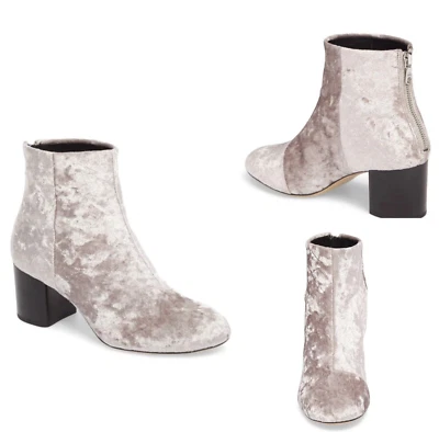 Nuevo $525 Rag & Bone Drea Boot Dove Terciopelo Gris Talla: 37 (US 7) Foto 1 de 4
