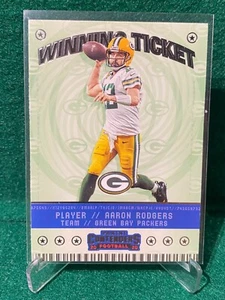 2020 Contenders Football AARON RODGERS Winning Ticket #WT5 MVP Green Bay Packers - Picture 1 of 2