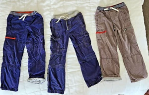 3 pairs Boys BODEN pants zip off, two lined cargo pants, size 9 years - Picture 1 of 24