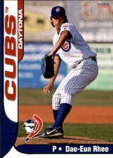 2010 Daytona Cubs Choice #20 Dae-Eun Rhee Seoul South Korea Baseball Card