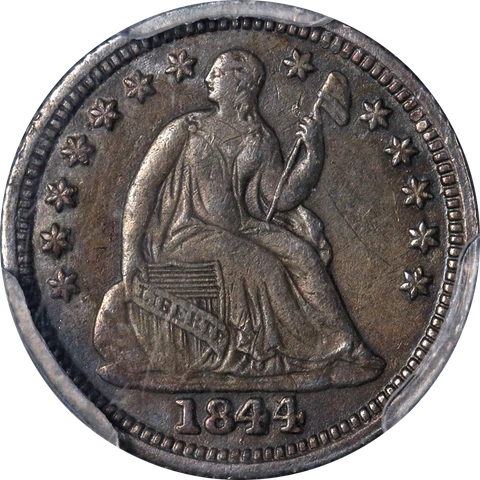 1844-O Seated Liberty Half Dime PCGS XF Details Key Date Nice Eye Appeal Cover