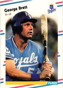 1988 Fleer Glossy #254 George Brett NRMT/MT - Free Shipping