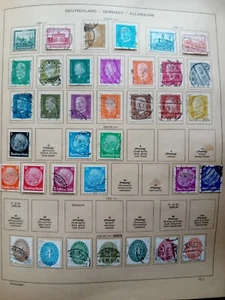 Germany 1930 - 1948 used stamps on 10 pages all shown + free gift - Picture 1 of 10