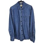 Orton Brothers Size L Denim Button Up Western Cowboy Rancher Long Sleeve Shirt