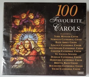 100 Favourite Carols - 4CD Box Set - Various (1999, Import) Christmas SEALED - Picture 1 of 3