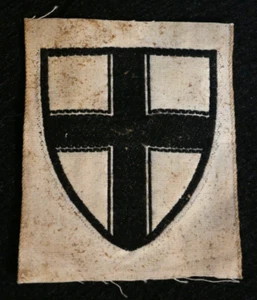 Escudo de manga original posterior a la Primera Guerra Mundial Weimar alemán Freikorps Grenzschutz Ost raro - Imagen 1 de 4