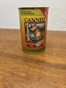 Canned Critters BEAVER in a Can Stuffed Animal Plush 6"- Seems to Be Sealed - Picture 1 of 6