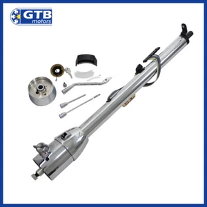 NEW 33" CHROME GM PLUG STYLE TILT STEERING COLUMN AUTOMATIC SHIFT WITH KEY - Picture 1 of 9