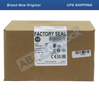 100% New Allen-Bradley 5094-RTB3 Screw 5094 Flex 5000 I/O Logix 5000 Series UPS - Image 1 of 4