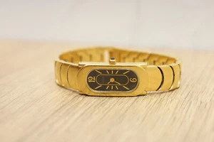 Vintage Turler 3.058.0.0.75 Gold Plated Swiss Quartz Womens Watch New Batt 6.5" - Picture 1 of 6