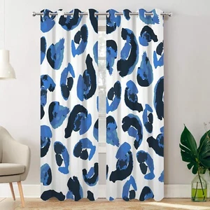 Batmerry Leopard Blackout Curtains for Bedroom, Animal Print Leopard Spots Bl... - Picture 1 of 6