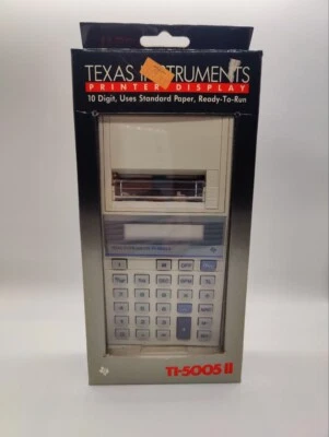 Vintage 1988 Texus Instruments TI-5005 II Printer Calculator 1986  - Image 1 of 4