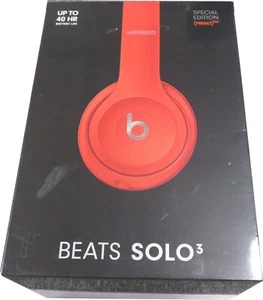 Auriculares intrauditivos inalámbricos de alto rendimiento Apple Beats Solo3 rojos sellados de fábrica - Imagen 1 de 2