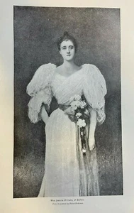 1897 Vintage Magazine Illustration Miss Jennie Williams of Buffalo New York - Picture 1 of 1