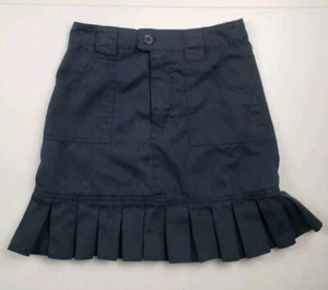 US Polo Assn Skirt Ruffle Bottom Pockets Navy Blue Womens Size 8 - Picture 1 of 6