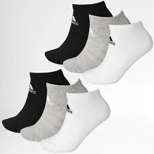 ADIDAS CUSHIONED LOW-CUT SOCKS 6 PAIRS SIZE LARGE (US-MEN 9-10.5) 100% AUTHENTIC