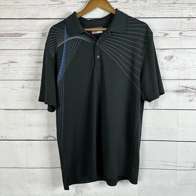 Grand Slam Performance Polo Mens XL Black Office Casual Golf Career Relaxed - Image 1 of 4