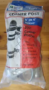 Master Halco Chain Link Fence Corner Post Kit NEW - Picture 1 of 5