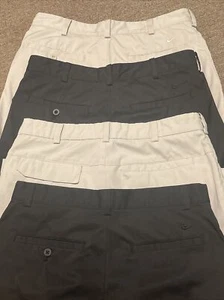 Lot of 4 Pair Nike Golf Dri-Fit Pants Mens Size 30x30 Black & White EUC - Picture 1 of 10