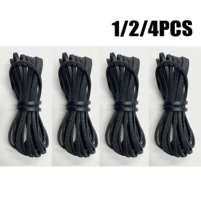 1/2/4 PIEZAS Tira de Cuero de Vaca Cuerda Trenzada Artesanía Cordón Bronceado 3mm 5 Yardas Foto 1 de 4