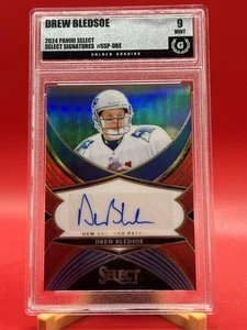 2024 Select #SSP-DBE Drew Bledsoe Select Signatures Red Prizm Graded 9 #/75 AU - Picture 1 of 2