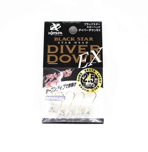 Xesta Jig Head Black Star Head Diver Down EX L 2.5 grams Hook Size 4 (4114) - Picture 1 of 6