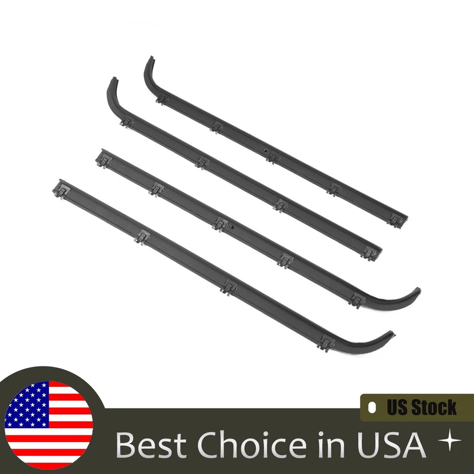 Door Window Belt Weatherstrip for Ford Truck 4pcs 4X 4pcs Set New US Foto 1 de 1