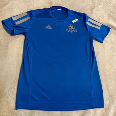 Adidas B.A.A. 10K 2020 Running Shirt Blue Brigham Health Mens Small Activewear - Image 1 of 4