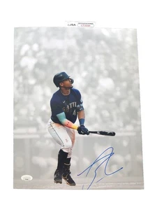 2025 All Star Julio Rodriguez Signed 11x14 Photo Seattle Mariners MLB JSA COA - Picture 1 of 3