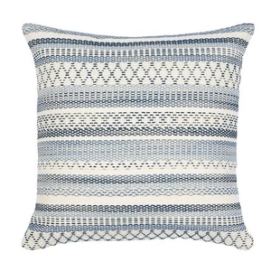 Schumacher | Fremont | Funda e inserto de almohada cuadrada de E/S | Azul | SO7919006CVR - Imagen 1 de 6