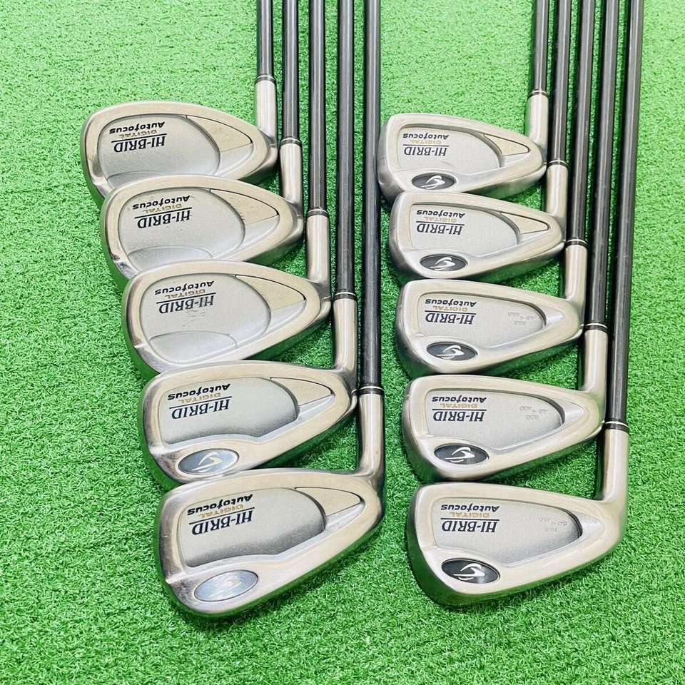 DOUNLOP LH Iron Set HI-BIRD 3-9,P,A,S Graphite Shaft Flex R Left Handed STORE - Image 1 of 4