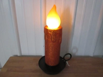 RAZ IMPORTS LG HALLOWEEN Vela Parpadeante Llama Funciona con Batería 17.5"T *VER VIDEO Foto 1 de 2