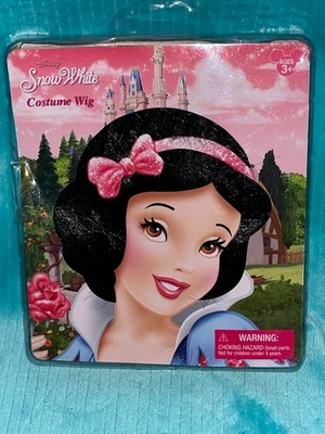 NEW Disney Parks Princess Snow White Costume Wig Black Hair Dress Up Child Size - Image 1 of 3