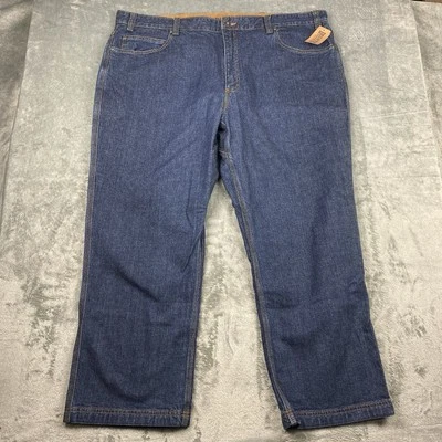 Pantalones de mezclilla oscuros elásticos flexibles azules para salón de baile talla 44x28 Duluth Trading nuevos con etiquetas Foto 1 de 4