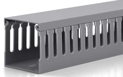 2X2In Server Rack Cable Management, 6.6FT (2 X L3.3FT) Cable Duct Cable Raceway - Image 1 of 4