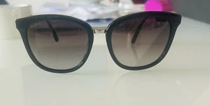 GUCCI* Cateye Sonnenbrille Schwarz Kratzer Im Glas und Bügel leicht Verbogen - Bild 1 von 6