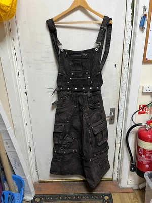 Personsoul Mud Maxi Denim Dungarees Hip Hop Skirt - Image 1 of 4