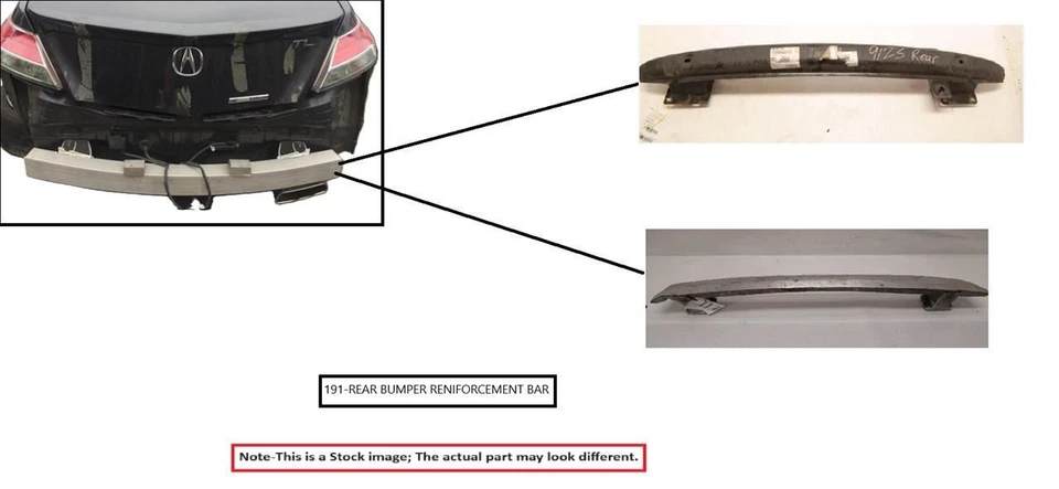 REAR REINFORCEMENT BAR ONLY 13392400 2016-2020 BUICK ENVISION — 第 1/4 张图片