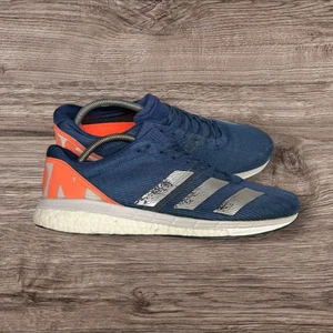 Adidas Adizero Boston 8 Blue White Orange Men's UK 10 Road Running Shoes Sneaker - Picture 1 of 15
