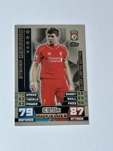MATCH ATTAX EXTRA 2014/15 14/15 STEVEN GERRARD SILVER LIMITED EDITION NO LE2S - Picture 1 of 2